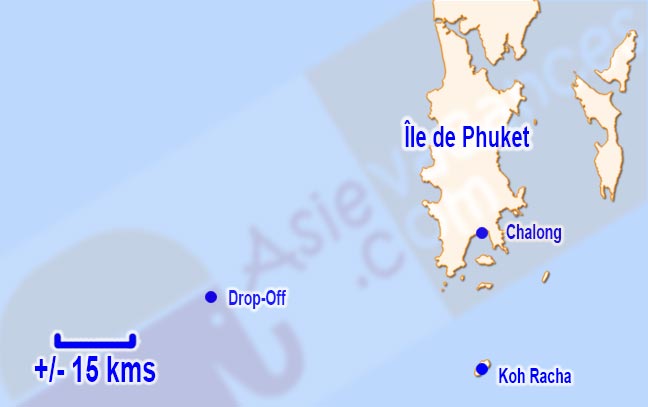 Carte pour la pêche à Phuket