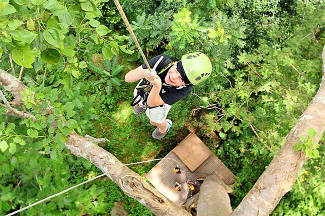 Phuket tyrolienne pour les enfants