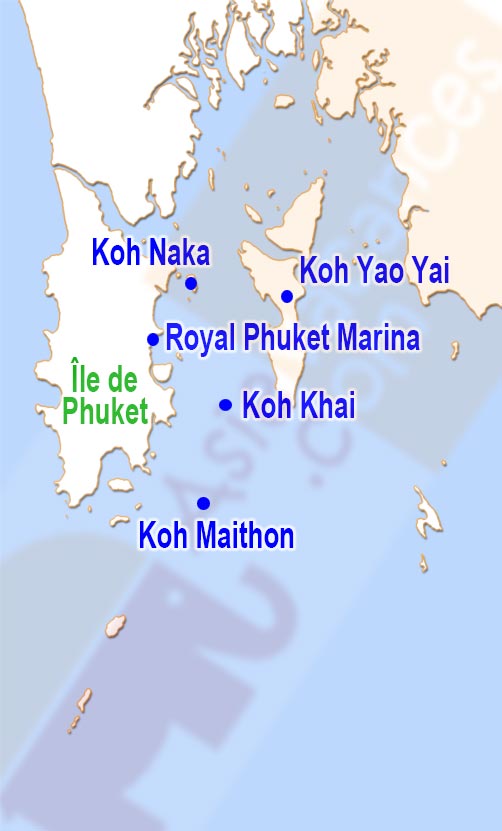 Carte de Phuket