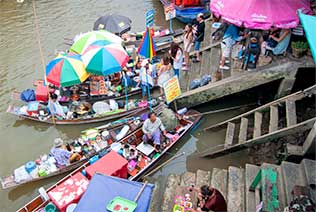 Marché flottant