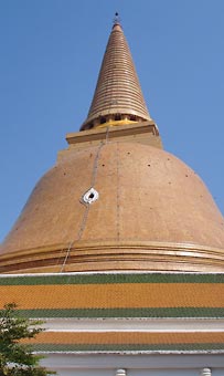 Chedi Phra Pathom circuit en Thaïlande