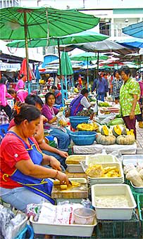 Marché de produits frais