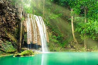 Découverte des chutes d'Erawan