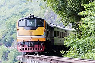 Balade en train à Kanchanaburi