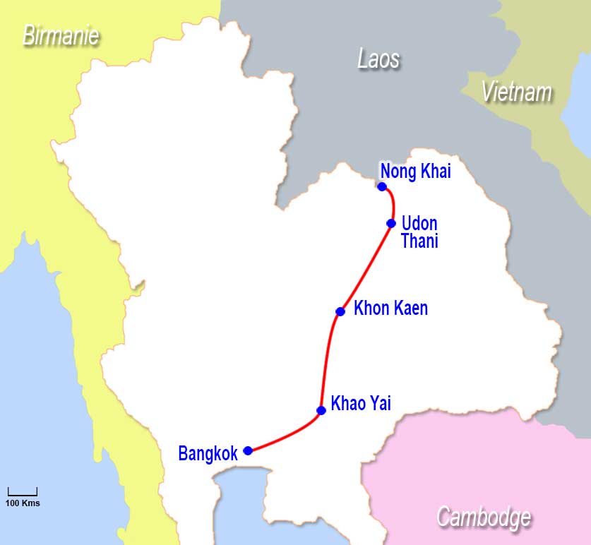 Carte circuit Thaïlande Isan