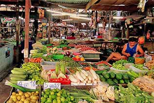 Marché de produits frais Bangkok