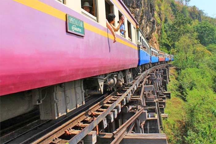 Balade en train kanchanaburi