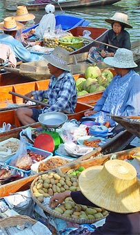 Marché flottant de Tha Kha avec guide francophone