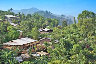 Visite d'un village du nord de la Thaïlande